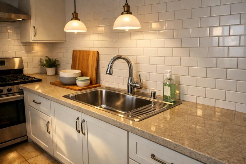 Spotless kitchen after professional deep cleaning