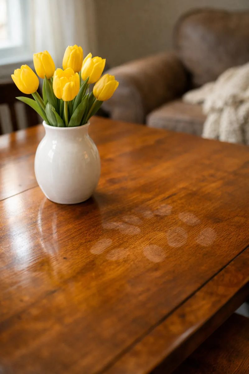 Cleaner sanitizing kitchen counters and frequently touched surfaces in a Nokomis home